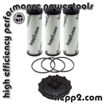 Paket Hydraulikfilter, Dichtung + 1 Filterdeckel (H0403-Paket-Hydraulikoelwechsel)-TOP
